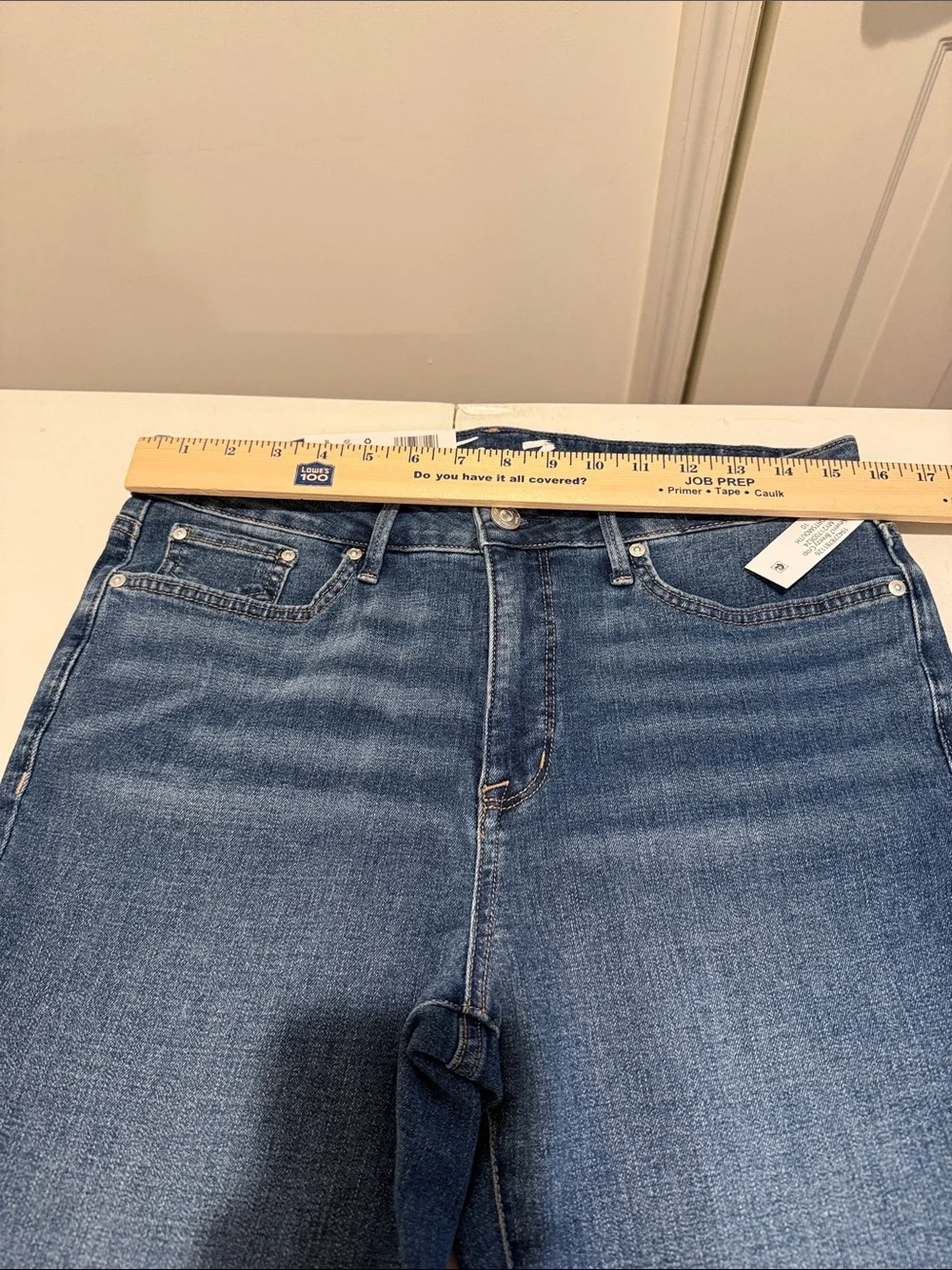 NWT Seven7 Breezy Crop High Rise Skimmer Summer Jean 10 Beachy Bermuda Slimming